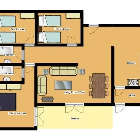 Villa Puerto Del Carmen Sleeps 6 Pool Wifi *